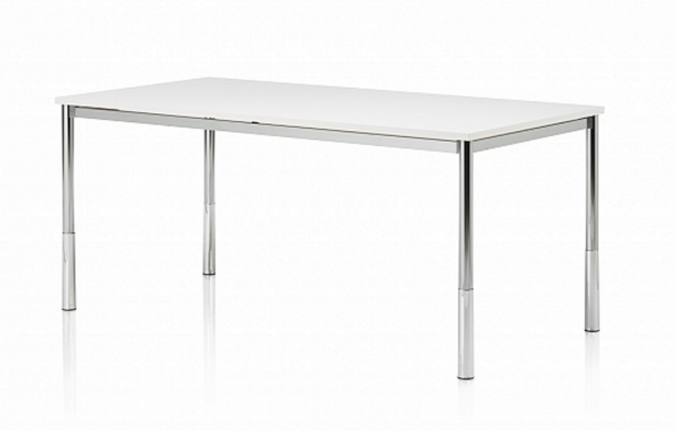 Biurko Pinta I białe, 140x80, chrom - zdjęcie główneBiurko Pinta I białe, 140x80, chrom - zdjęcie główne